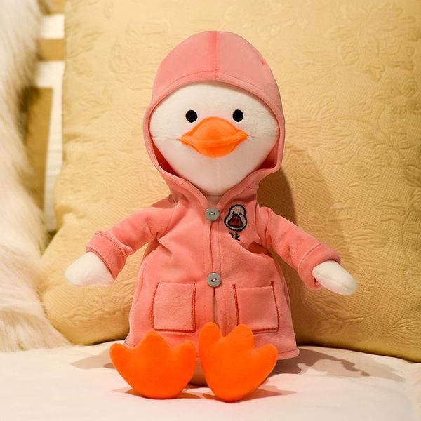 

cute children's plush doll net red dress duck girl sleeping big pillow wedding