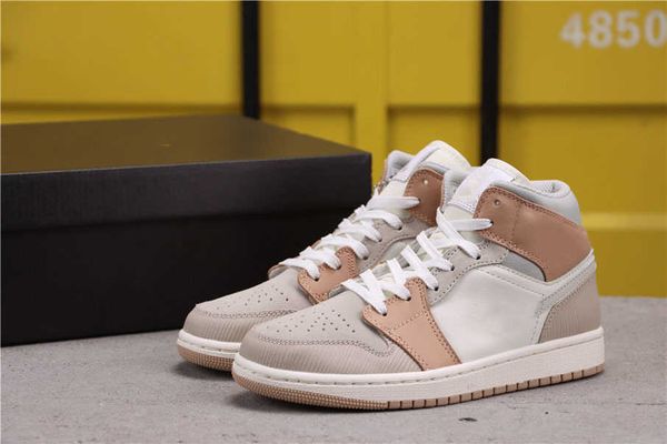 

jumpman mid cut 1 1s milan khaki stitching basketball shoes men women trainers sneakers sports des chaussures zapatos come
