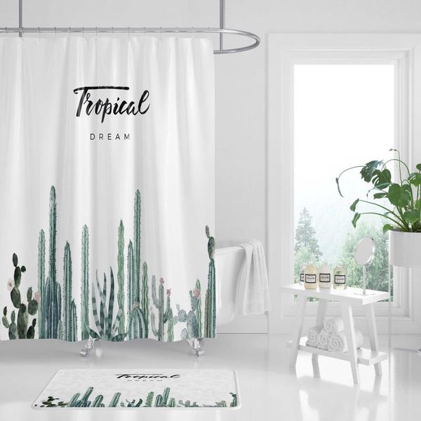 

shower curtains nordic curtain modern fabric waterproof thick decoration door partition rideau bathroom products df50yl