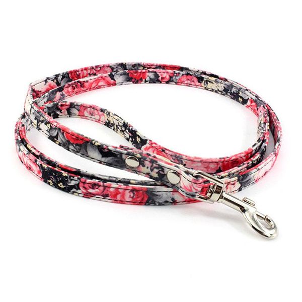 

dog collars & leashes floral leash fashion retro for small dogs puppies pup mini teddy samoyed yorkie leads pet accessories