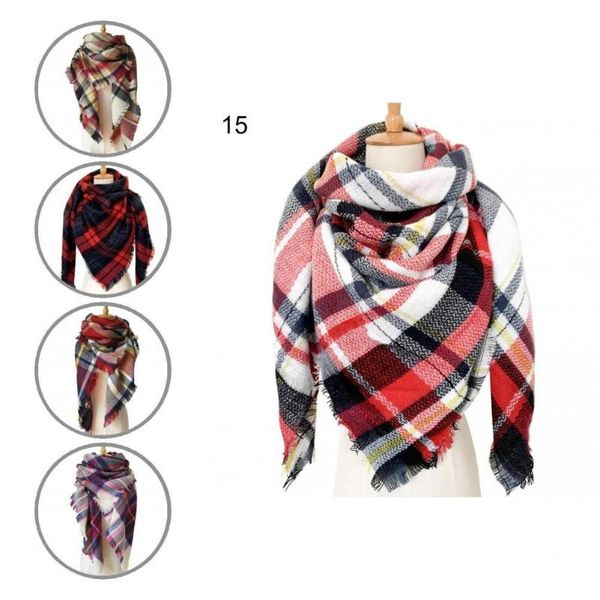 

scarves fashion practical winter women splicing scarf imitated cashmere warm all-match for unisex, Blue;gray