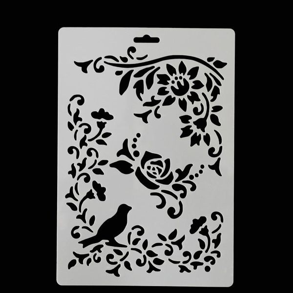 

baking & pastry tools flower bird fondant cake stencil cupcake wedding decorating template mold accessories 2511