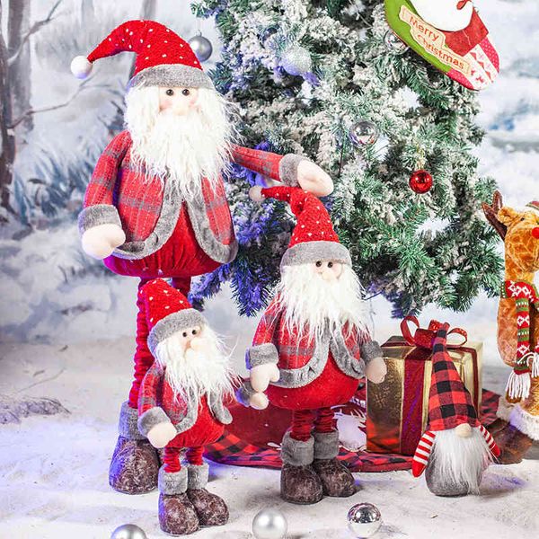 

christmas telescopic doll old man snowman elk decorations gifts