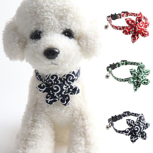 

cat costumes pet costume sunflower style and small dog collar with bell polyester print adjustable walking belt supplies accessories