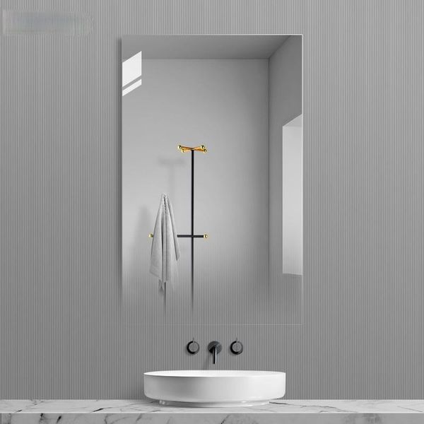 

mirrors simple frameless gradient transparent ghost mirror original art decorative wall hangings bathroom nordicins creative gray