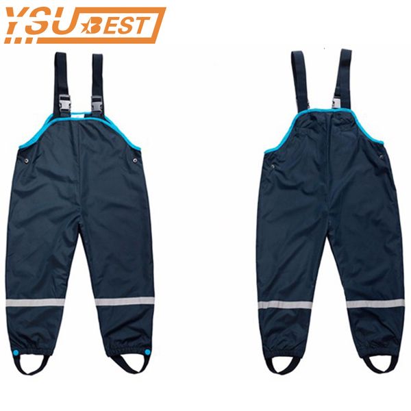 

boys windproof pants rain pants 1-7 years girls boys waterproof overalls girls kids trousers outdoor pants waterproof overalls, Blue