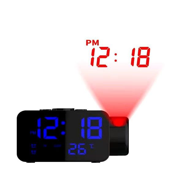 

other clocks & accessories t8 digital alarm clock led screen bedroom temperature snooze function desk table home decor