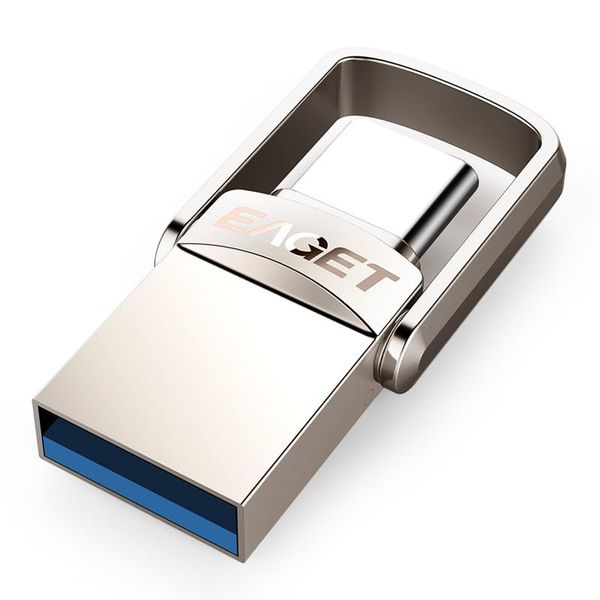 

smart home control eaget cu20 usb flash drive 32gb otg metal 3.0 pen key 64gb type c high speed pendrive mini memory stick