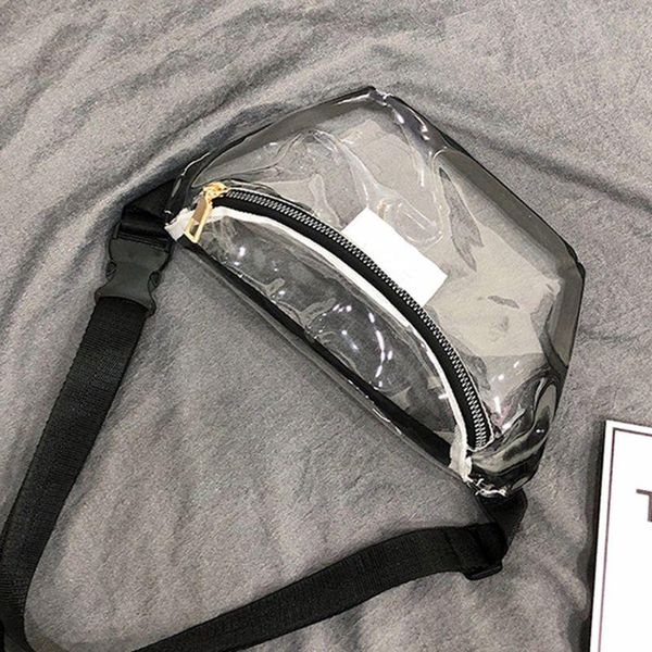 

women transparent waist bag pvc fanny hip packs girls phone pouch chest purse 23ge bags