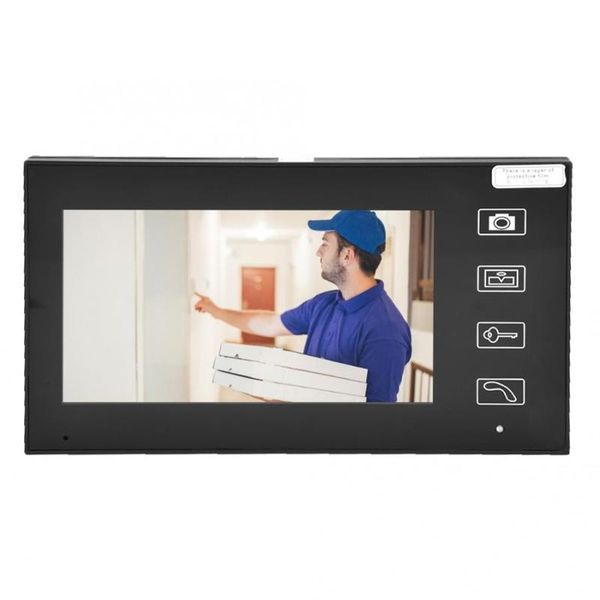

7inches tft 2.4g wireless visual doorbell intercom video door phone home security fingerprint access control