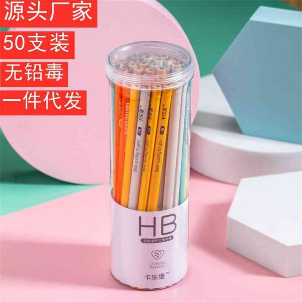 

pencil triangle bar test 2b primary school students sketch painting special hb pencil non-toxic stationery
