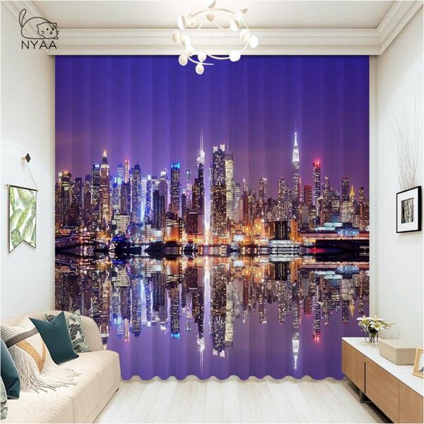 

curtain & drapes skyline of downtown york usa curtains for the room bedroom decor office rope interior home