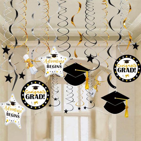 

decorative flowers & wreaths graduation hanging decorations swirls kit for congrats class