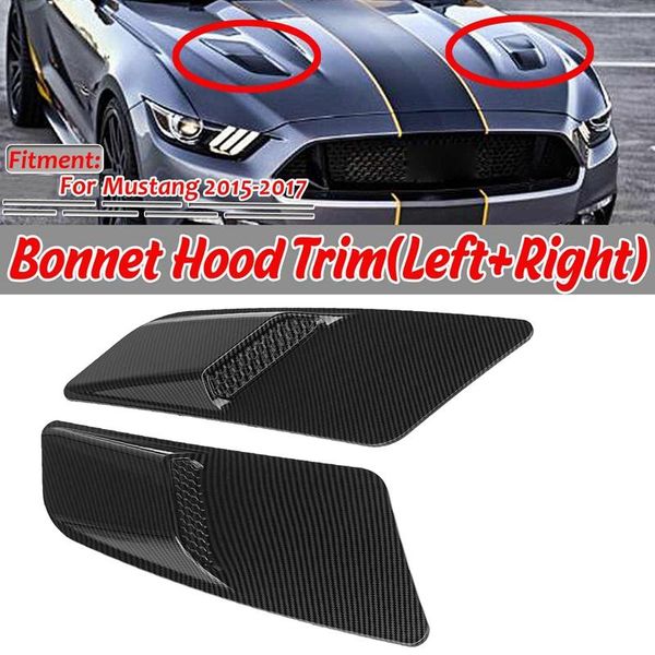 

style car front hood air intake trim scoop vent guards heat hoods cover panel for mustang 2021 atv parts