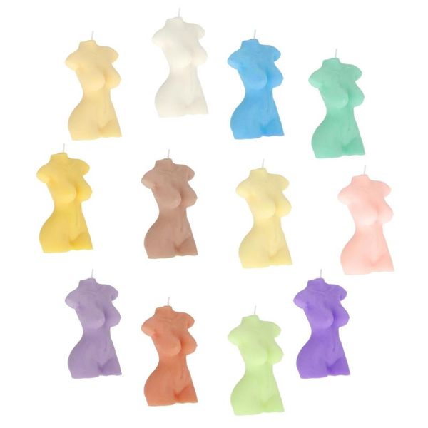 

candles naked human female body curve shape candle home decor