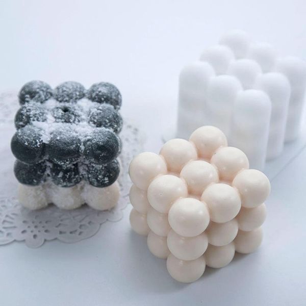 

craft tools 2021 3d silicone mousse mold handmade cube cake candle mould grade soap