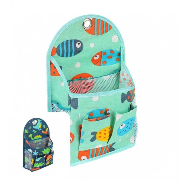 

storage bags 3 colors fashion multi grids door behind organizer bag wear resistant pocket self adhesive for wardrobe