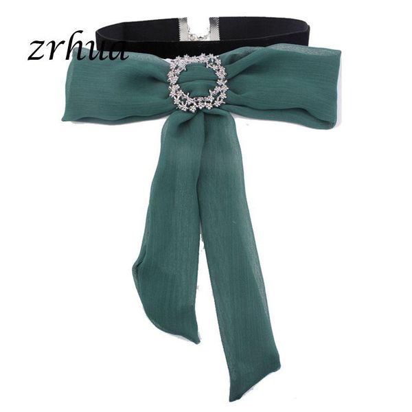 

chokers zrhua wholesale styles bijoux elegant bowknt collar choker necklace for women female clothes jewelry components accessories, Golden;silver