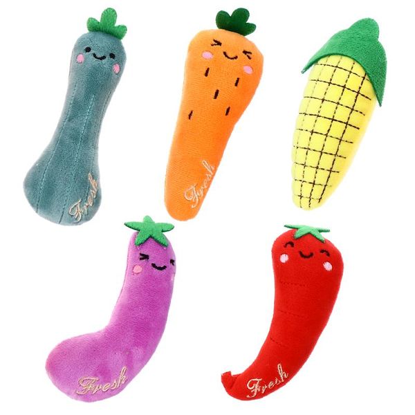 

cat toys 5pcs interactive vegetables shape plush catnip filled teething molar