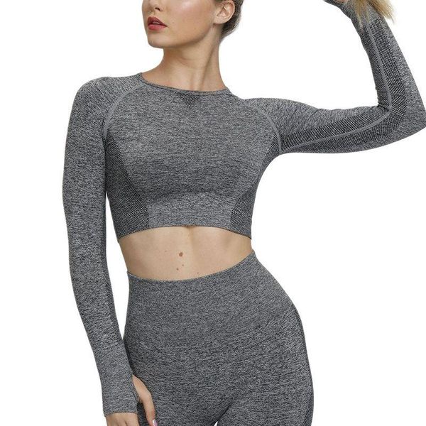 

women's shapers women sports fitness suit seamless hollow back long sleeve t-shirt female shapewear clothing lady solid color skinny to, Black;white
