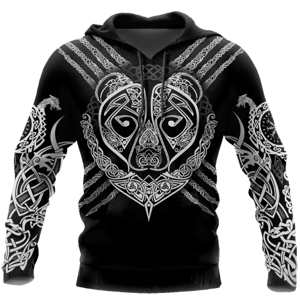 

men's hoodies & sweatshirts 2021 viking berserker tattoo all over design 3d printed hoodie harajuku streetwear pullover casual fashio, Black