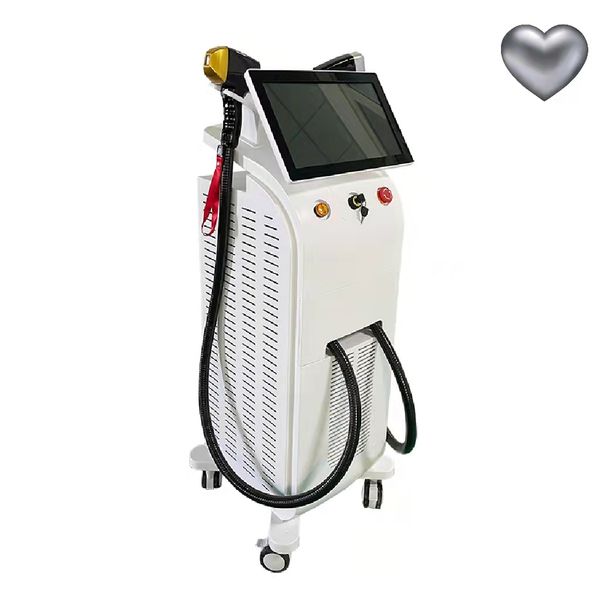 

new 3 wavelength 808 755 1064nm diode laser hair removal machine, Black