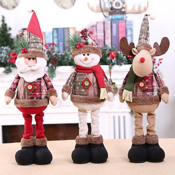

christmas decorations creative plush ornament long leg toy home year festive party lovely decoration pendant