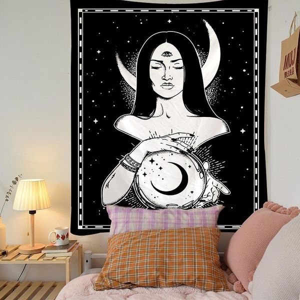 

tapestries tapestry mandala macrame hippie moon wall hanging boho decor witchcraft