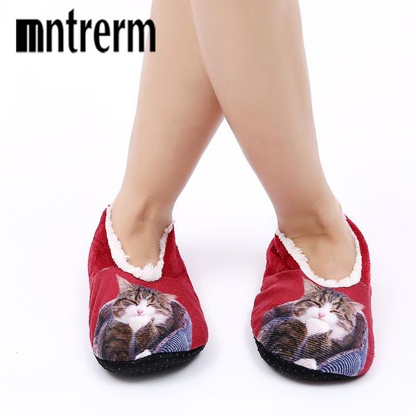 

mntrerm 2021 arrival winter warm plush slippers solid super soft home indoor animal women shoes, Black