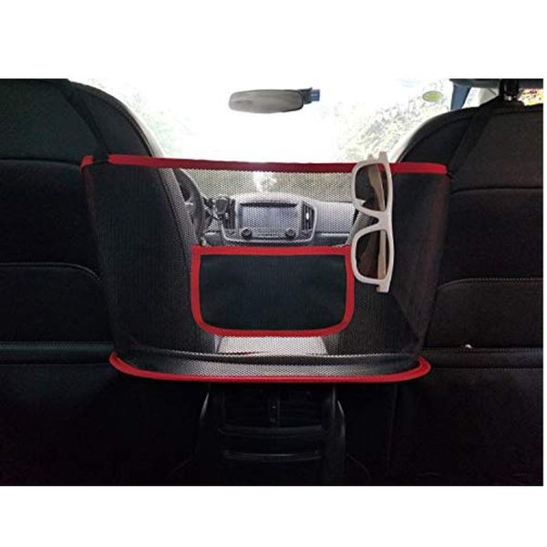 

car organizer net pocket handbag holder, driver storage netting pouch,car hooks for purses and bags front seat