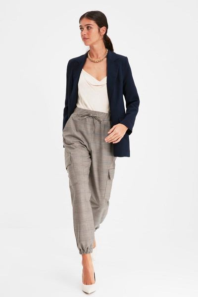 

women's pants & capris trendyol pocket detail twoaw22pl0428, Black;white