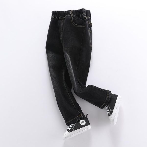 

jeans kids casual skinny girls classic pants for teenagers children denim clothing 1-10 years long bottoms trousers, Blue