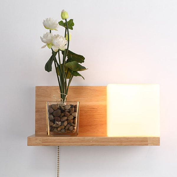 

wall lamp chinese style modern wooden for living room bedroom bedside reading lamp,hallway sconces deco lighting fixture