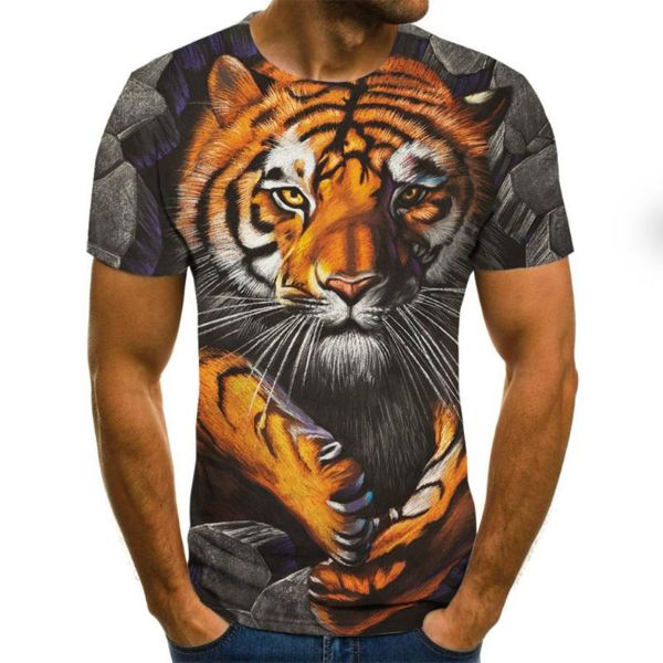 

men's t-shirts t-shirt 3d printing o-neck summer casual personality street breathable sweatshirt plus size 2021, White;black