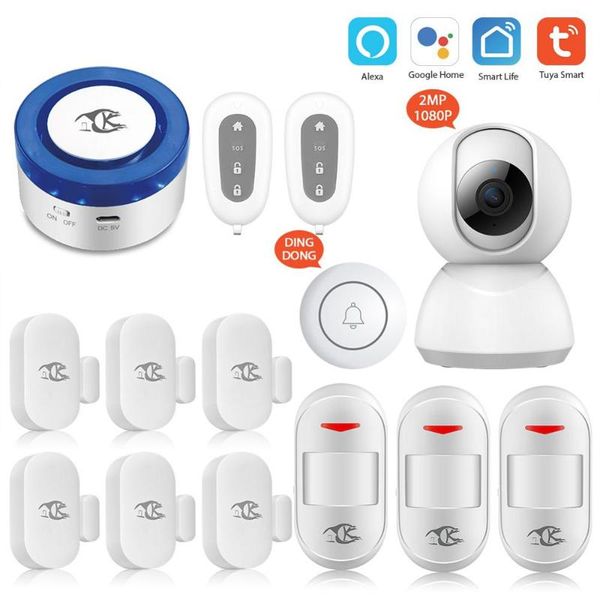 

tuya alarm security system app control wireless remote systems