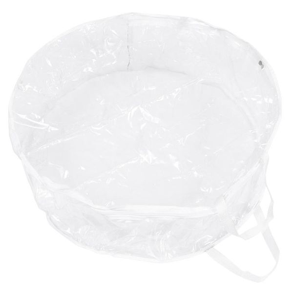 

storage bags 1pc christmas wreath bag transparent round xmas gift