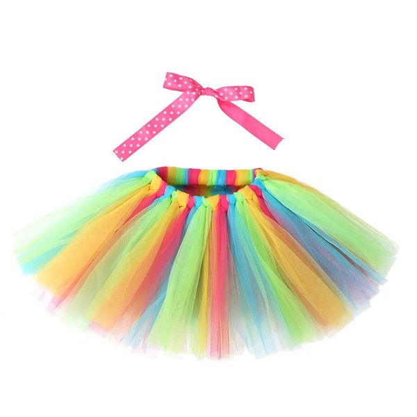 

skirts 2021 baby girls kids bow tutu party ballet dance wear skirt pettiskirt costume, Blue
