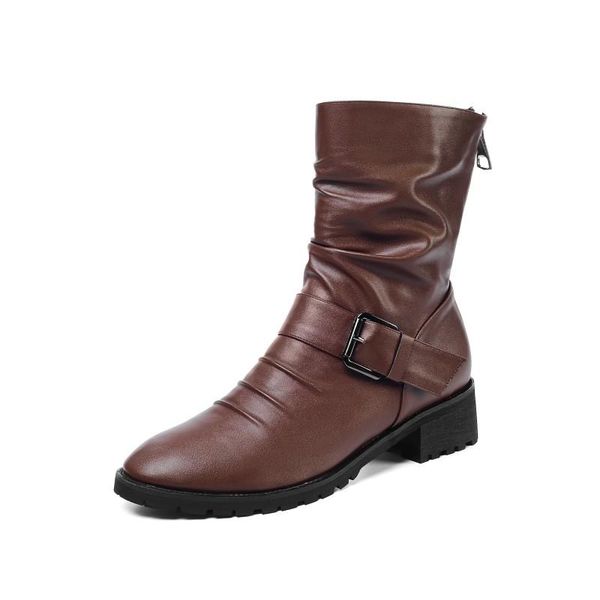 

boots plus size simple women woman winter shoes botas, Black