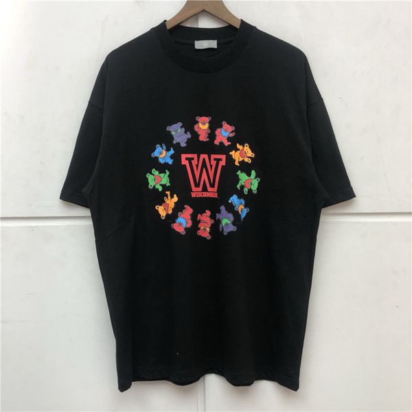 

2022ss t shirt men women heavy fabric tee oversize short sleeve, White;black