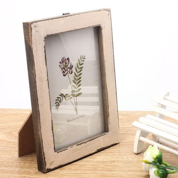 

vintage wood picture frame retro painting display po para home decoration accessories paperborad fame baby gift frames