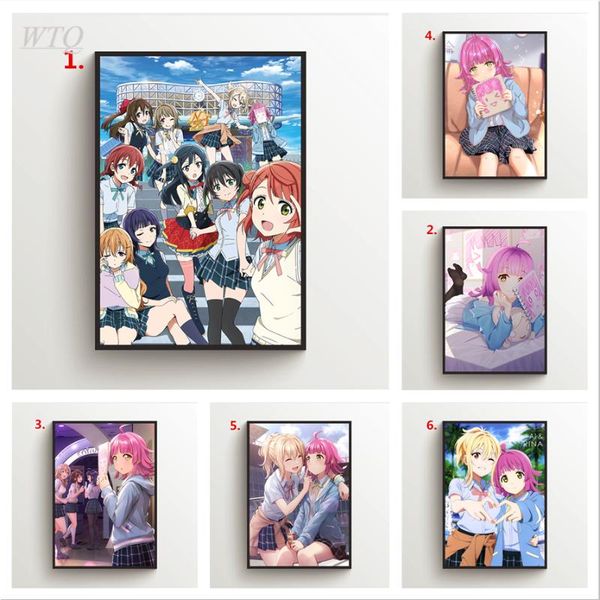 

paintings anime posters love live nijigasaki high school idol club canvas painting pos for children's room wall art picture home decor