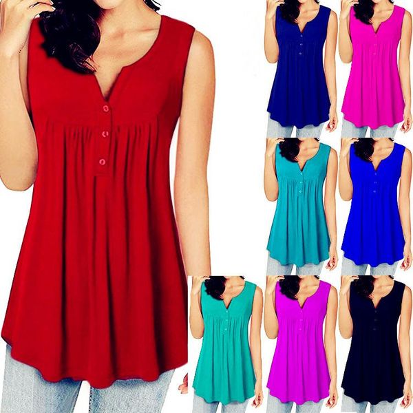 

women's tanks & camis women 2021 summer cotton casual button boho colors bebow sleeveless strap tank vest female ladies shirt, White