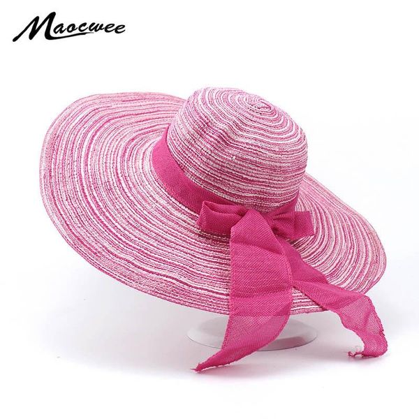 

est fashion summer women's ladies' foldable wide large brim floppy beach hat panama hats bone chapeu feminino 2021, Blue;gray