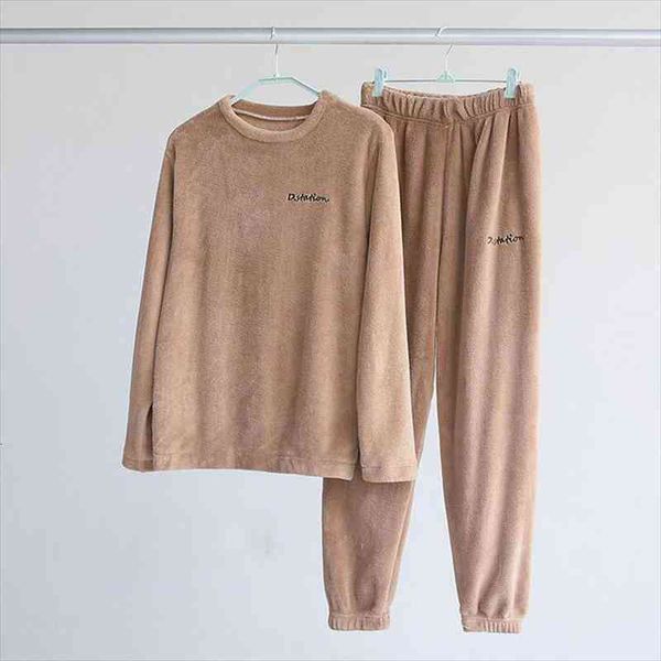 

autumn plush pajama set women sleepwear lounge wear loungewear set ladies homewear warm nightwear home suit sleep wear, Black;red