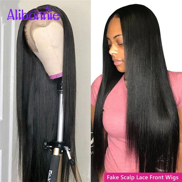 

lace wigs 4x4 bone straight human hair wig for black women front natural brazilian with baby remy pre plucked, Black;brown
