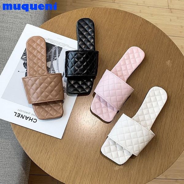 

slippers women 2021 summer outdoor beach shoes home ladies elegant flip flops fashion casual brand braided flats, Black