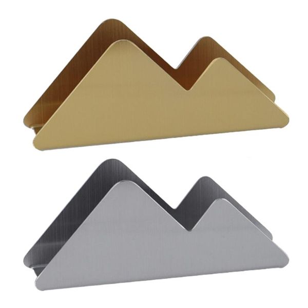 

stainless steel napkin holder vertical serviette organizer clip tissue dispenser boxes & napkins