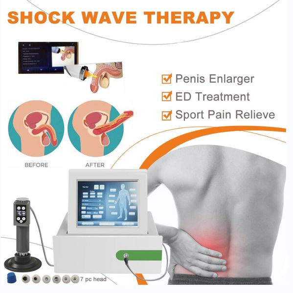 Terapia de ondas de choque extracorpórea Profissional Gadgets de gadgets de máquinas de choque Fisioterapia ED ED Tratamento Relaxamento de massageador Relaxamento