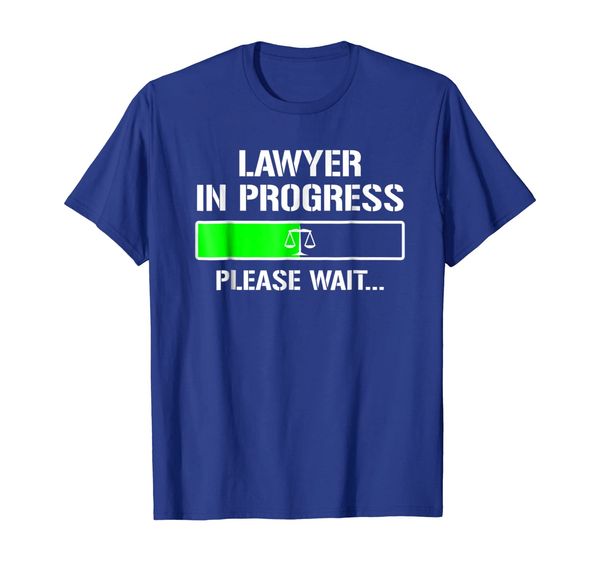 

lawyer in progress t-shirt funny law school student tee gift, White;black