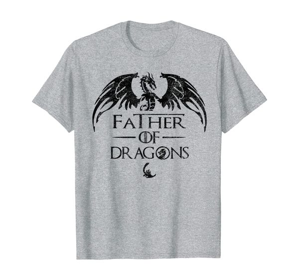 

father of dragons shirt fathers day gift for dad shirt, White;black
